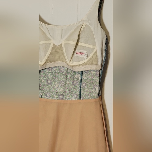 Vintage cotton romper / swim suit with birds and flowers. Size medium. - Picture 6 of 8